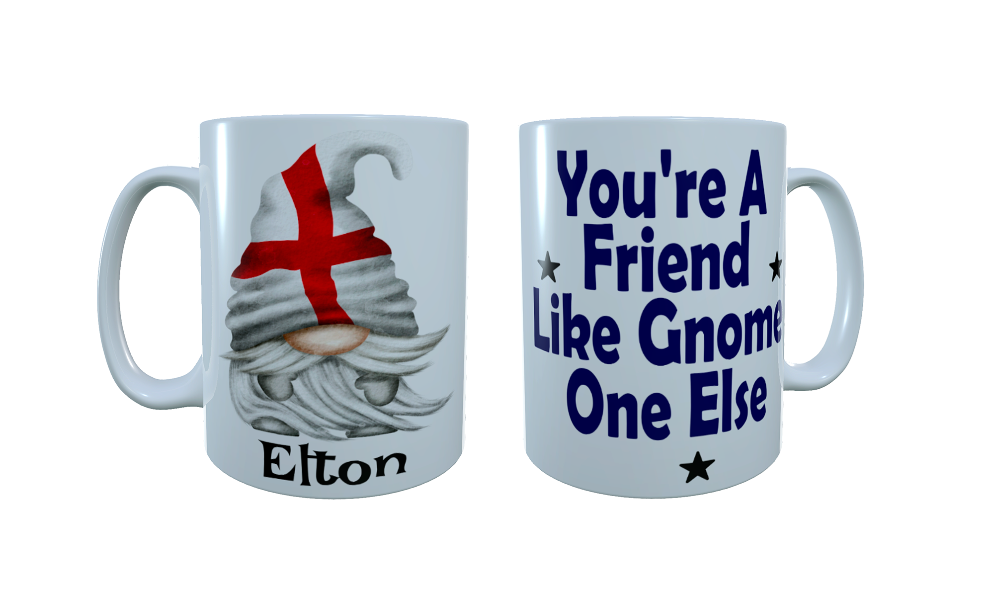 Patriotic Gnome Ceramic Mug, England Gnome, Gonk Coffee Mug